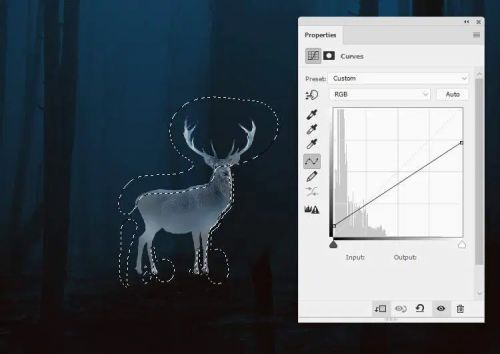 آموزش طراحی گوزن درخشان در فتوشاپ